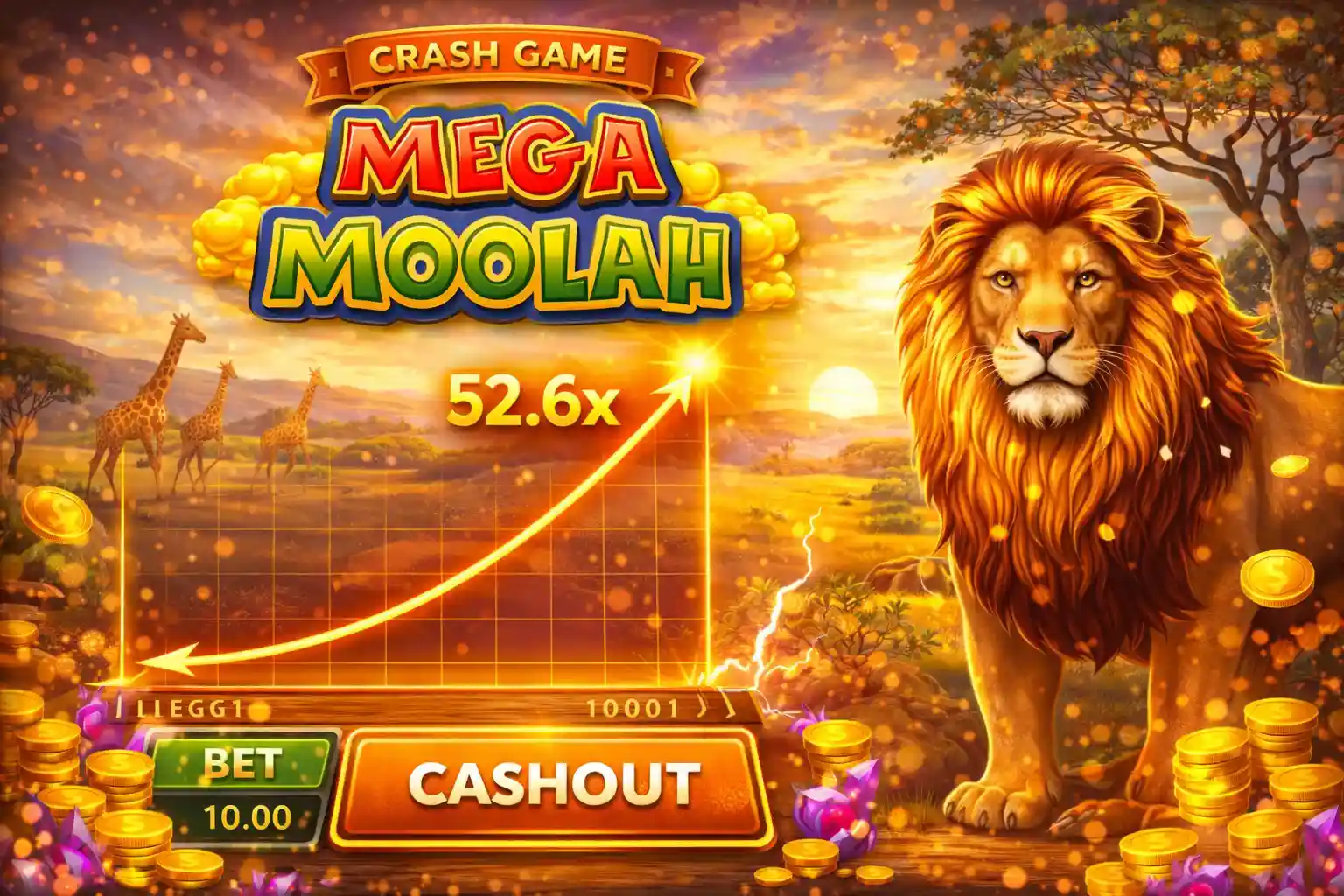 Beautiful samurai girl with rising multiplier in oriental Sakura Fortune slot game